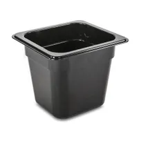 product of Concasse MCIP1210N 1/2 Size Food Pan, 10-3/8" W x 12-3/4" D x 4" H, Black Polycarbonate, NSF