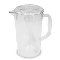 product of Concasse MCJ1900 Plastic Pitcher, 1.9L (64-95 oz) Clear Polycarbonate, 5-1/4" x 9-1/2" with Handle - 1/Each