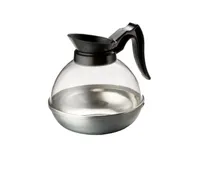 product of Concasse MCJCAFEN Coffee Decanter, 1.7L (64oz) Black Polycarbonate/Aluminum with Orange Handle