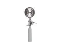 product of Concasse MCPP08L - 8" Control Spoon 4 Oz Stainless Steel, Gray Plastic Handle, Solid Disher