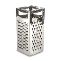 product of Concasse MCRAYAI02 Box Cheese Grater 9" x 4" x 4", Stainless Steel Blade & Handle, Size 7"-9"