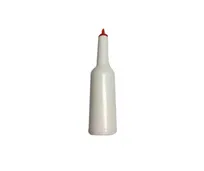 product of Concasse MCRFLAIR2 White Plastic Flair Bottle for Bartending, No Lid, Durable Mix Pourer Container