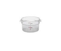product of Concasse MCRR2000 Clear Polycarbonate Food Storage Container, 2 Liters, Round, With Cap