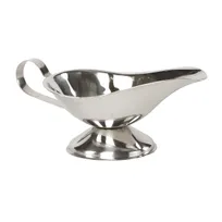 product of Concasse MCSALAI16 Gravy Boat, 16 Oz Stainless Steel Sauce Dispenser for Tabletop Serving