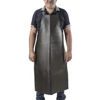 product of Concasse MCTXDEL2539 Bib Apron - 25" x 39" Vinyl, Black, Heavy-Duty Kitchen Prep Apron
