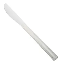 product of Dinex DX0001-08 Dominion Dinner Knife, 8" Medium Weight, 18/0 Stainless Steel Solid Handle - 1 Dozen
