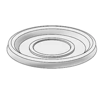 product of Dinex DX24019000 - Translucent Disposable Cup Lid, Fits Continental/Carlisle 5505 Tumbler, 1500/Case