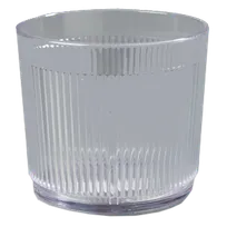 product of Dinex DX4GCOF907 Crystalon Clear 9oz Tumbler, 2-9/10" H, Ribbed, SAN Plastic - 36/Case