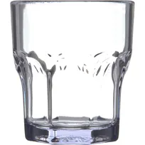 product of Dinex DX580807 Louis Clear 8oz Tumbler - 3" Dia x 3-3/8" H, Ribbed, SAN, NSF - 36/Case