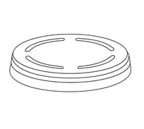 product of Dinex DX83-85 ProCap Clear-View Disposable Cup Lid, Clear, 83-85mm (3.27"-3.35"), 2000/Case