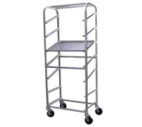 product of GSW USA AAR-0629S Merchandising Rack, 20-29" Wide, 70-79" High, Welded Aluminum, 7-Pan Capacity, 4 Swivel Casters, NSF Certified