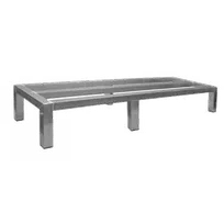 product of GSW USA RA-2414 Dunnage Rack, 24"L x 14"W x 8"H, 1000 lbs, all-welded aluminum tube, ETL certified, 250-1200 lbs range