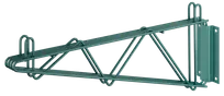 product of GSW USA WSE-24BD Wall Mount Shelving Bracket, 26" Deep Double Bracket, Green Epoxy Finish, NSF Certified