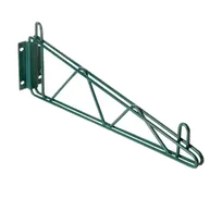 product of 1880 Hospitality FWB14SG Direct Mount Wall Bracket, 14" Deep, Green Epoxy Finish, All-Welded Construction for Wet/Dry Storage, NSF