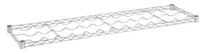 product of Hubert 188588 Kratos Wire Wine Shelf, 48"W x14"D, 11-Bottle Capacity, Chrome Finish, NSF Certified Commercial Rack