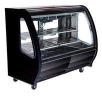 product of Imbera USA DDC60B PKD 115V R290 - Black Deli Display Case, 35.6-50°F, Stainless Counter, LED Lighting