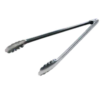 product of Lodge A5-4 Tongs - 16" Camp Tongs, Heavy-Duty Stainless Steel, Non-Coated Handle, Dishwasher Safe