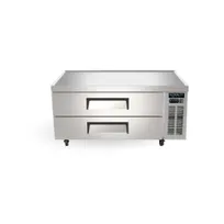 product of MVP Group KIN60CB-HC 60" 2 Drawers Refrigerated Chef Base, Marine Edge Top, 1/5 HP, 115V