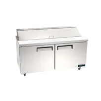 product of Kool-It Infinity KIN60SP-HC 60" 2-Door Sandwich and Salad Prep Table, 8 Pans