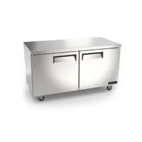 product of Kool-It Infinity KIN60UCF-HC 60" 2-Door Undercounter Freezer, Stainless Steel, 15.5 cu. ft., -8° to 0°F
