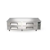 product of MVP Group KIN84CB-HC 84" 4 Drawers Refrigerated Chef Base, Marine Edge Steel Top