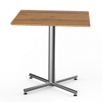 product of Steelite MGCPRS01BSXX Square Bistro Table, 30.0" x 30.0" x 29.0", Polo, Mixed Materials, Sold per Case