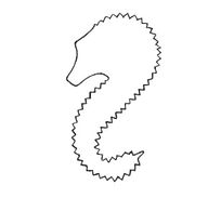 product of Town 37607/DZ - Stainless Steel Seahorse Dough Cutter, 2" Diameter, Vegetable Cutter - Dozen