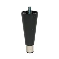 product of Beverage Air 58B02S002A - 6" Black Table Leg, Compatible with UCR/WTR119A, Heavy-Duty Steel