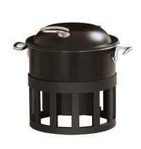 product of Cal-Mil 27014-13 Melrose Chafer, 13" x 13" x 7" Round Stackable Chafing Dish, Chocolate Brown