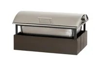 product of Cal-Mil 28620-140 Vista Chafer Chafing Dish 23.25" x 14.75" x 12.5" H, HDPE, Mocha, Indoor/Outdoor