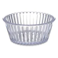 product of Carlisle 084507 Plastic Ramekin, 4-oz 3.5" Clear SAN, Fluted Rim, NSF Certified, BPA-Free