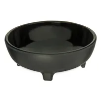 product of Carlisle 087803 Molcajete Salsa Dish, 8 oz (4--1/2" Dia x 1-5/8" Deep), Black Melamine, NSF, BPA-Free