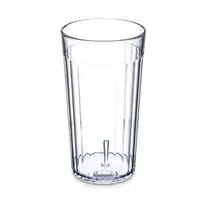 product of Carlisle 111207 - 12oz Clear Fluted SAN Tumbler, BPA Free, Dishwasher Safe, Stackable/Recyclable