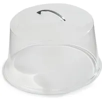 product of Carlisle 251207 Cake Cover, Skull Design, 11-5/8" dia. x 6-1/2"H, Clear, Chrome Handle, Plastic