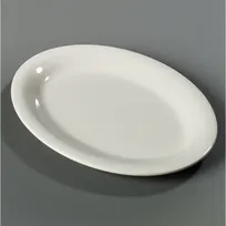 product of Carlisle 3308642 - White Oval Melamine Platter 9-1/2" x 7-1/4", Heat Resistant, NSF