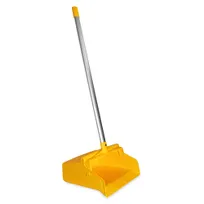 product of Carlisle 361410EC04 Sparta Dust Pan, 12" Wide, Hanging Hole, Locking Yoke, Edge, Aluminum, Yellow