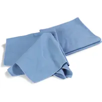 product of Carlisle 3633314 Microfiber Cleaning Cloth, 16" x 16", Polyester/Nylon Blend, Suede, Blue