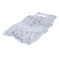 product of Carlisle 369070B00 Wet Mop Head - 20-oz #20, White Rayon with 1-1/4" Band, Mildew-Resistant Cut-End