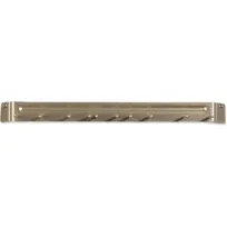 product of Carlisle 4073504 Brush Rack, 17" Wall-Mount Aluminum, Yellow, Holds 10 Brushes, 16" On-Center Holes