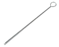 product of Carlisle 4110100 Pipe Brush, 12" Overall Length, 5" Long x 1/4" Dia. Polyester Bristles, White