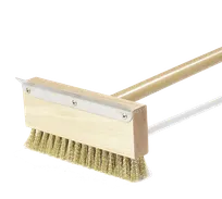 product of Carlisle 4152000 Sparta Oven Brush & Scraper, 42" Long, 1-1/4"L Crimped Brass Wire Bristles