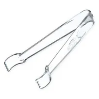 product of Carlisle 420607 Carly Pom Tongs, 6"L, Polycarbonate, Clear, Break-Resistant, Dishwasher Safe