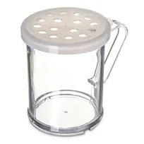 product of Carlisle 4230S30 Shaker/Dredge, 8 Oz Clear SAN Container, Perforated Top, BPA-Free, NSF Certified