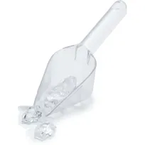 product of Carlisle 430607 Ice Scoop, 6 oz, 10-7/8" OA Length, Polycarbonate, Clear, NSF, Made in USA