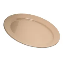 product of Carlisle 4356025 Dallas Ware Oval Platter, 12" x 8-1/2", Tan Melamine, BPA-Free, NSF