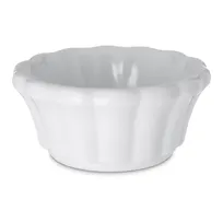 product of Carlisle 4394202 Plastic Ramekin, 1 Oz 2-3/4" Diameter, White Melamine, BPA-Free, Up to 212°F