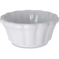product of Carlisle 4394402 Plastic Ramekin, 3-Ounce 3-1/3" Diameter, White Melamine, NSF, BPA-Free
