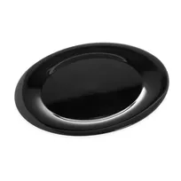 product of Carlisle 4440603 Palette Designer 19" Round Black Melamine Platter, Stain-Resistant, Dishwasher Safe