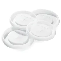 product of Carlisle 5109L30 Disposable Tumbler Lid - Translucent, Straw Slotted, Recyclable Polystyrene - 1/Case