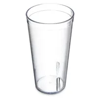 product of Carlisle 5220-207 - 20oz Clear Textured Stackable Tumbler, SAN Plastic, BPA Free, Dishwasher Safe